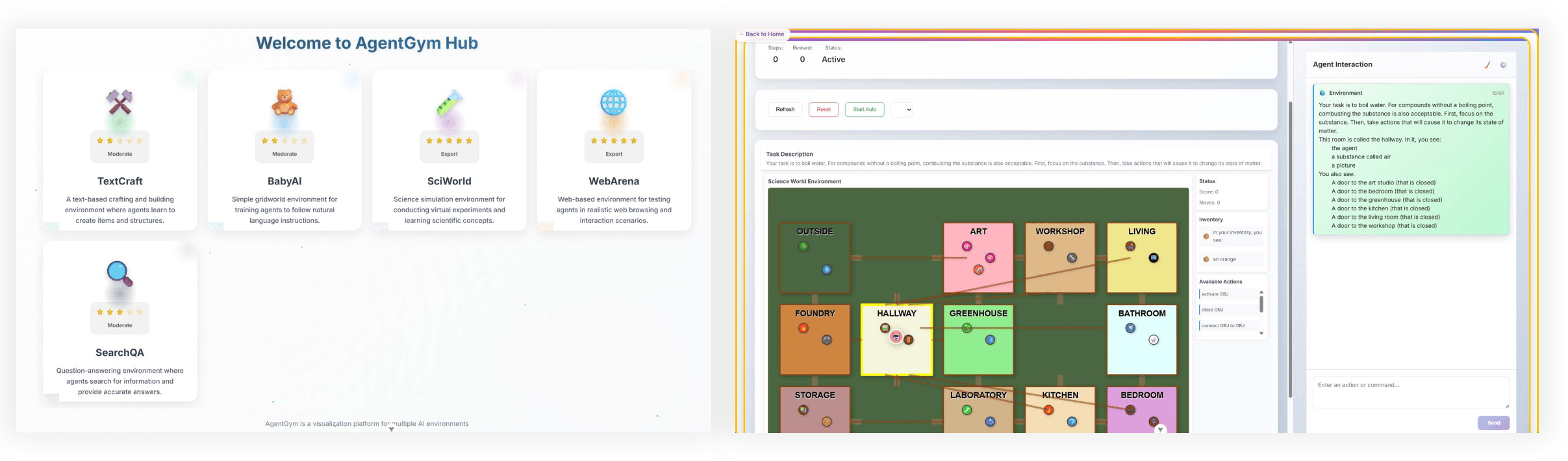 An overview of the visualized user interface of our framework